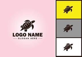 Turtle logo vector art icon graphics for company brand tortoise icon Turtle logo template