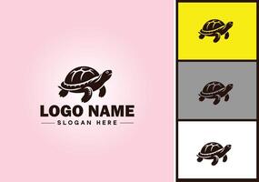 Turtle logo vector art icon graphics for company brand tortoise icon Turtle logo template