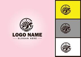 Turtle logo vector art icon graphics for company brand tortoise icon Turtle logo template