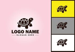 Turtle logo vector art icon graphics for company brand tortoise icon Turtle logo template