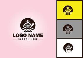 Turtle logo vector art icon graphics for company brand tortoise icon Turtle logo template