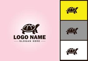 Tortuga logo vector Arte icono gráficos para empresa marca tortuga icono Tortuga logo modelo
