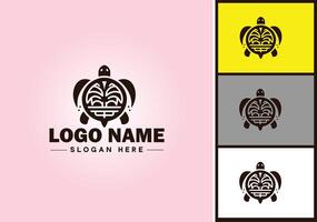 Turtle logo vector art icon graphics for company brand tortoise icon Turtle logo template