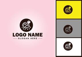 Turtle logo vector art icon graphics for company brand tortoise icon Turtle logo template