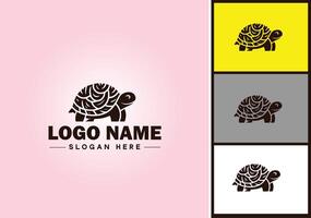 Turtle logo vector art icon graphics for company brand tortoise icon Turtle logo template