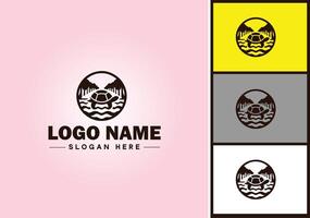 Turtle logo vector art icon graphics for company brand tortoise icon Turtle logo template