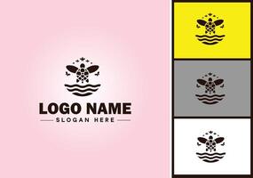 Turtle logo vector art icon graphics for company brand tortoise icon Turtle logo template