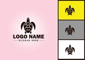 Turtle logo vector art icon graphics for company brand tortoise icon Turtle logo template