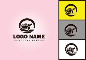 Turtle logo vector art icon graphics for company brand tortoise icon Turtle logo template