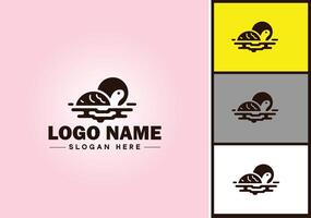 Turtle logo vector art icon graphics for company brand tortoise icon Turtle logo template