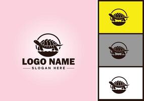 Turtle logo vector art icon graphics for company brand tortoise icon Turtle logo template