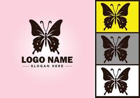 mariposa logo vector Arte icono gráficos para empresa marca icono mariposa logo modelo