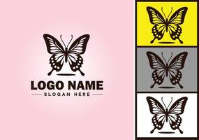 Butterfly logo vector art icon graphics for company brand icon Butterfly logo template