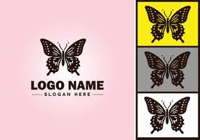 mariposa logo vector Arte icono gráficos para empresa marca icono mariposa logo modelo
