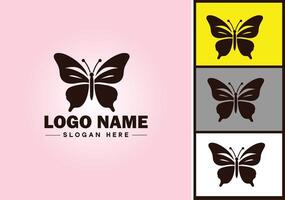 mariposa logo vector Arte icono gráficos para empresa marca icono mariposa logo modelo