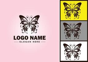 mariposa logo vector Arte icono gráficos para empresa marca icono mariposa logo modelo