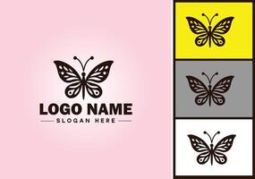 Butterfly logo vector art icon graphics for company brand icon Butterfly logo template