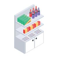 Product Showcases Isometric Icon vector