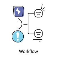 Business Workflow Icon vector