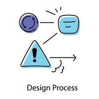 representando proceso planificación vector