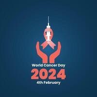 World Cancer Day Awareness Social Media Post Free Vector