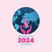 World Cancer Day Awareness Social Media Post Free Vector