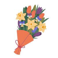 spring floers bouquet vector