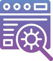 Website Bug Vector Icon