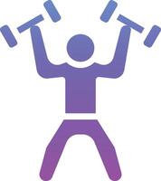 Weightlifter Vector Icon