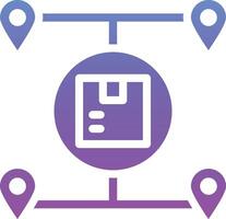 Parcels Distribution Vector Icon