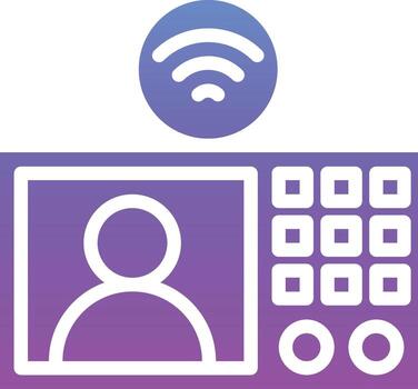 intercomunicador vector icono