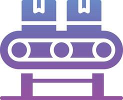 Automatic Conveyor Vector Icon