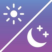 Day and Night Vector Icon