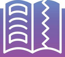 Teared Book Vector Icon