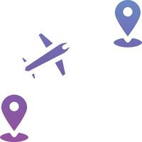 Flight Location Vector Icon