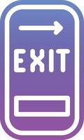 Exit Door Vector Icon