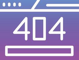 404 Error Vector Icon