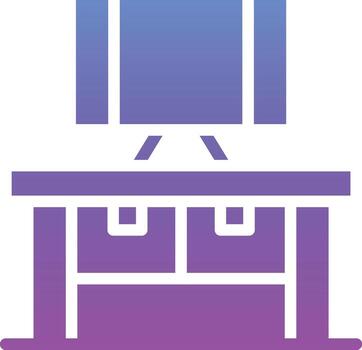 Computer Table Vector Icon