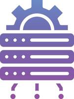 Database Settings Vector Icon
