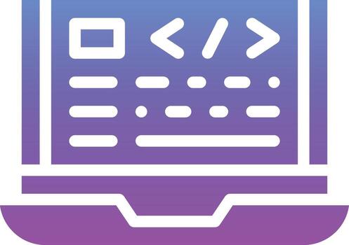 icono de vector de codificación web