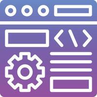 Browser Setting Vector Icon