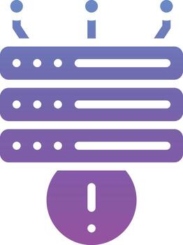 Database Alert Vector Icon