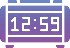 Digital Clock Vector Icon