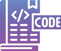 Coding Book Vector Icon