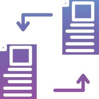 Documents Exchange Vector Icon