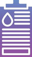 Oil Data Report Vector Icon