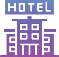 icono de vector de signo de hotel