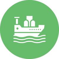 Oil Ship Vector Icon