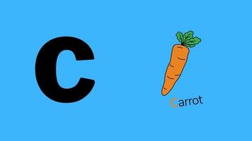 ABC alfabet animera inlärning för barn ABC för barnkammare klass ABC alfabet inlärning för barn rim video ordförråd ord.