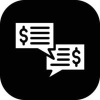 Money Discussion Vector Icon